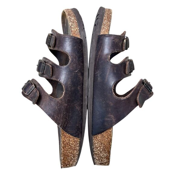 BIRKENSTOCK Florida Brown Habana Leather Size 37 - Picture 8 of 15